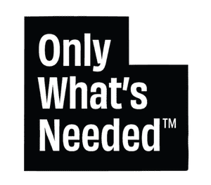 Only What's Needed logo